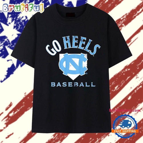 UNC Baseball Go Heels Home Plate State logo T Shirt