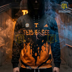 University of Tennessee Dark Mode Custom Name Hoodie