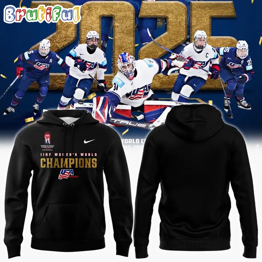 USA 2025 Hockey IIHF Women’s World Champions Hoodie