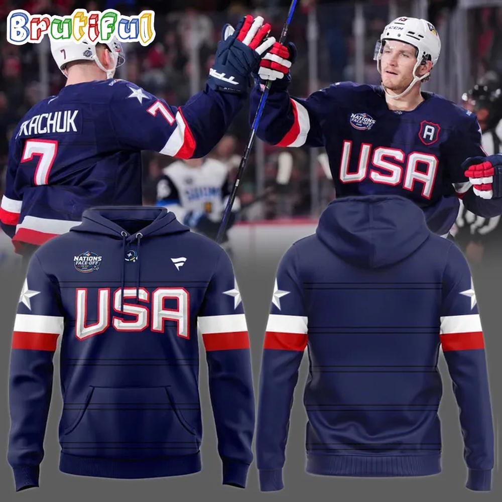 USA 2025 Hockey Nations Face Off Champions Hoodie Shirt