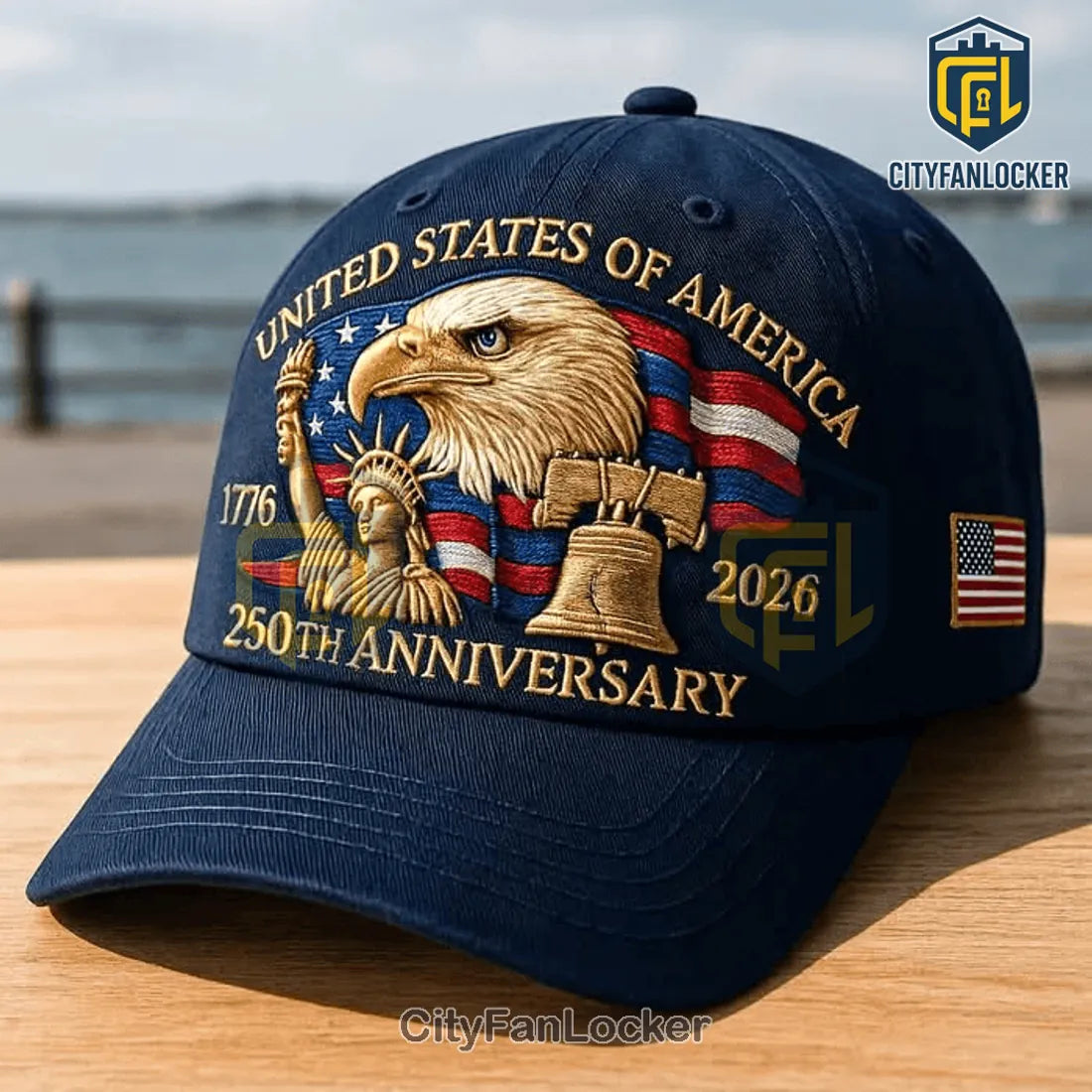 USA 250th Anniversary Navy Blue Baseball Cap 2026