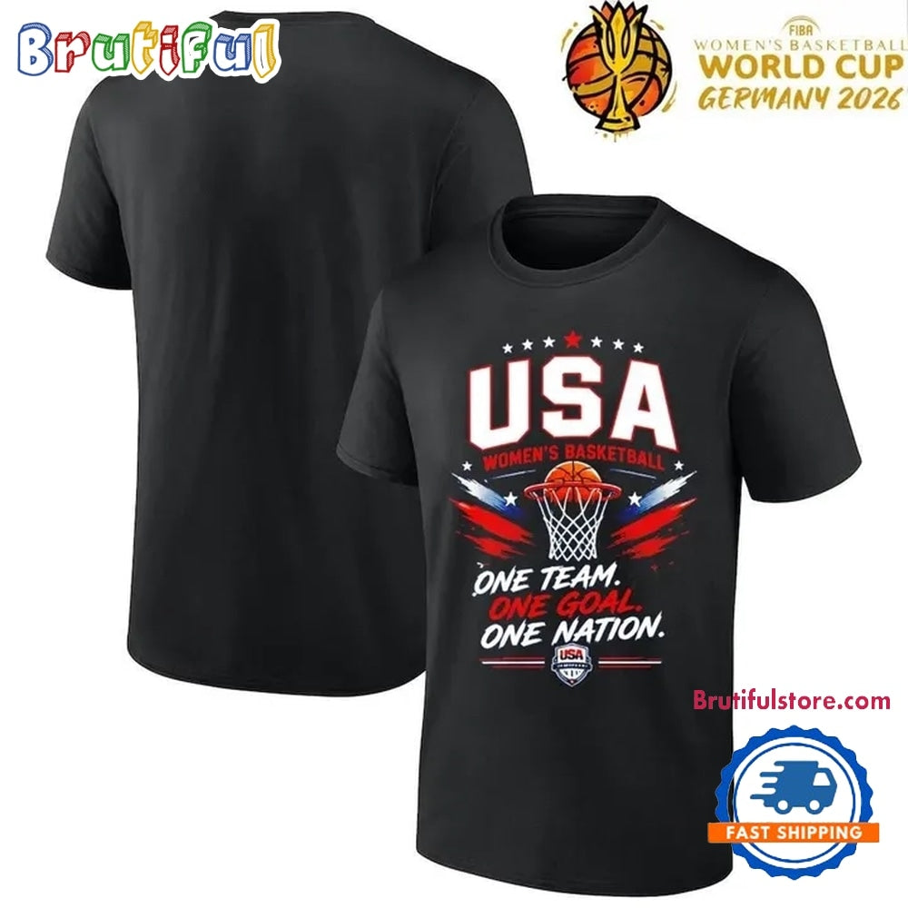 USA Basketball One Team One Goal One Nation FIBA Women’s Basketball World Cup T Shirt