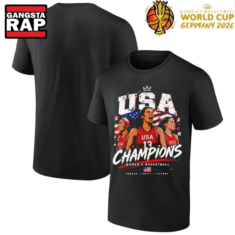USA Champion FIBA Women’s Basketball World Cup Champion 2026 T Shirt