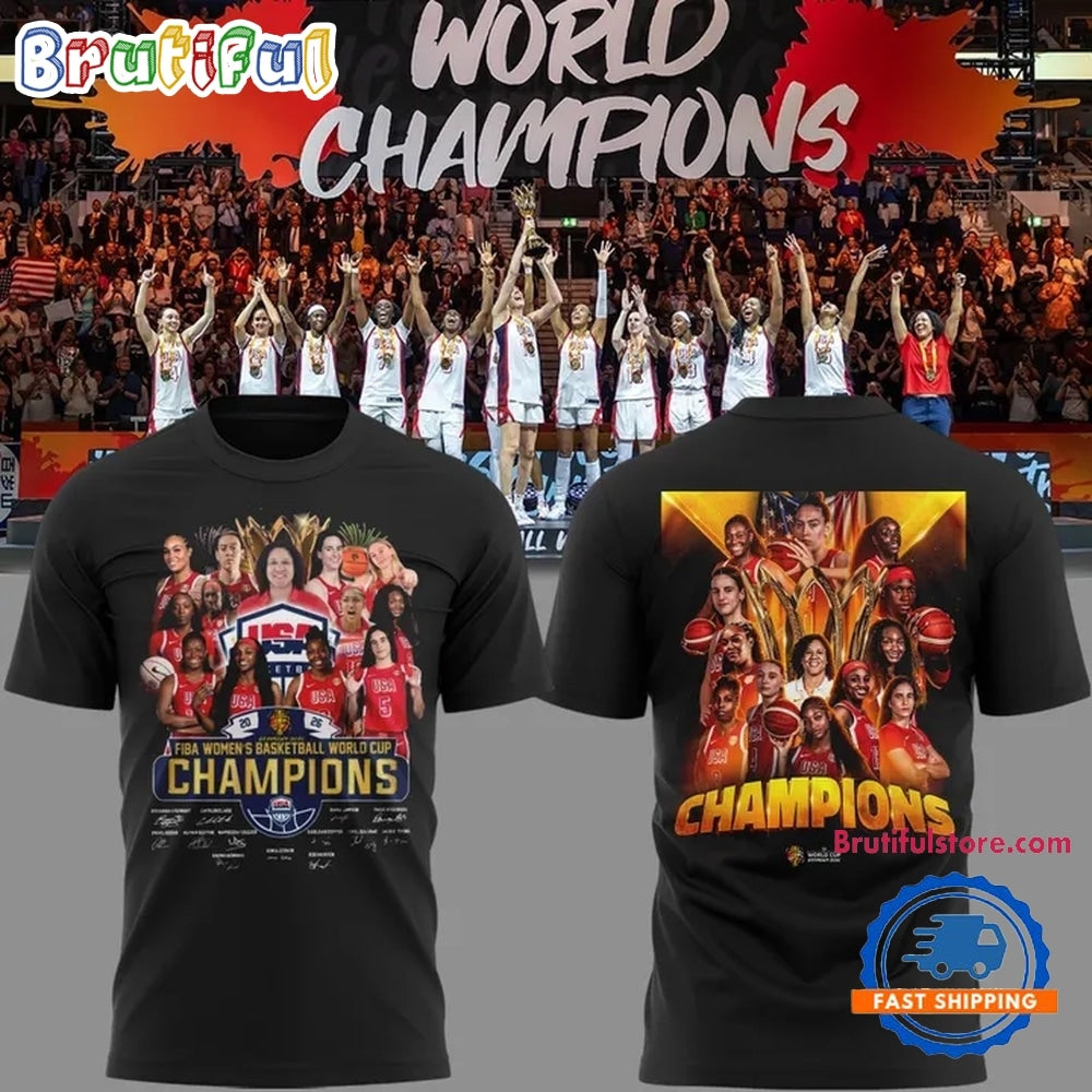 USA FIBA Women’s Basketball World Cup Champion 2026 T Shirt