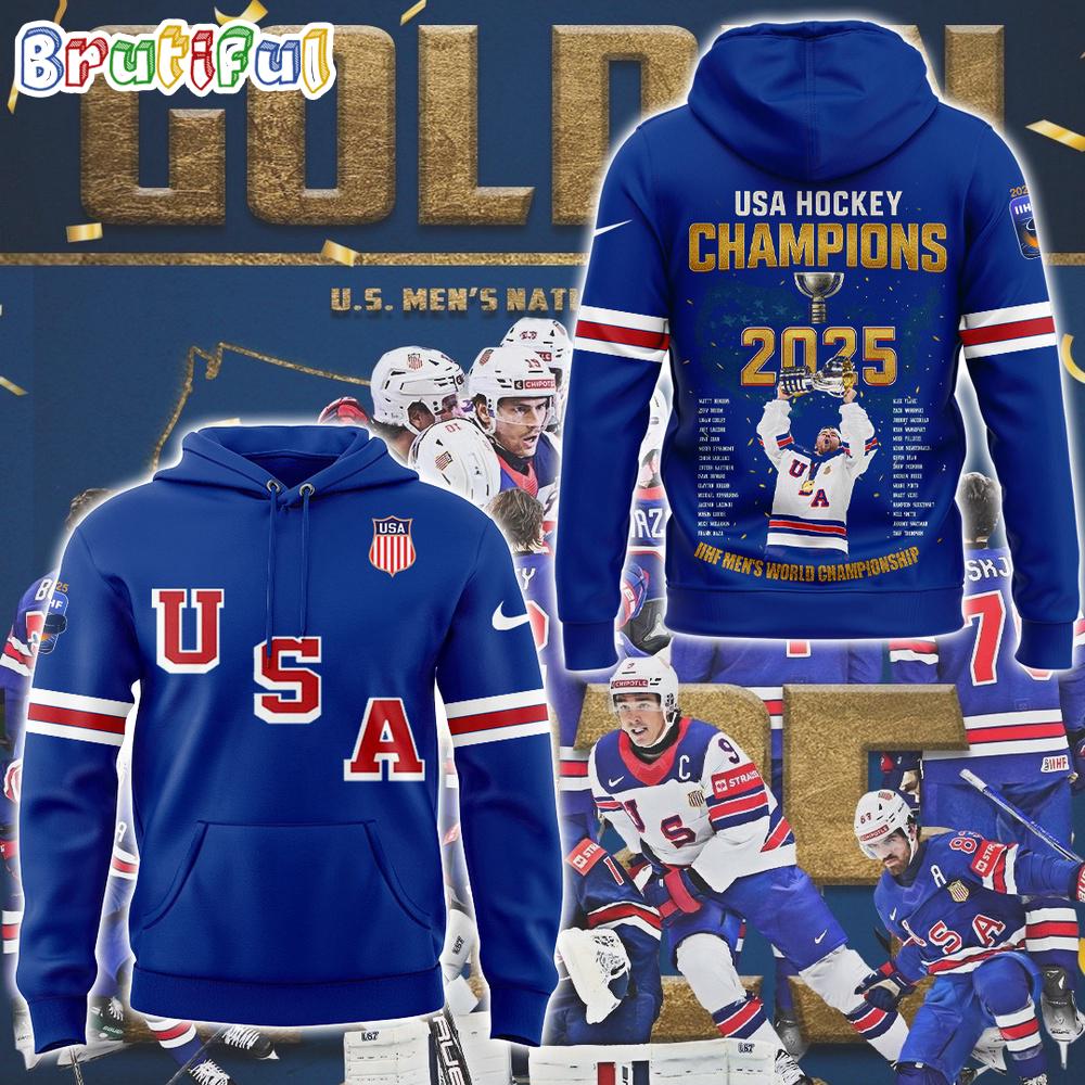 USA Hockey 2025 IIHF Men’s World Championship 3D Hoodie