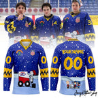 USA Hockey x Peanut 75th Anniversary Custom Hockey Jersey