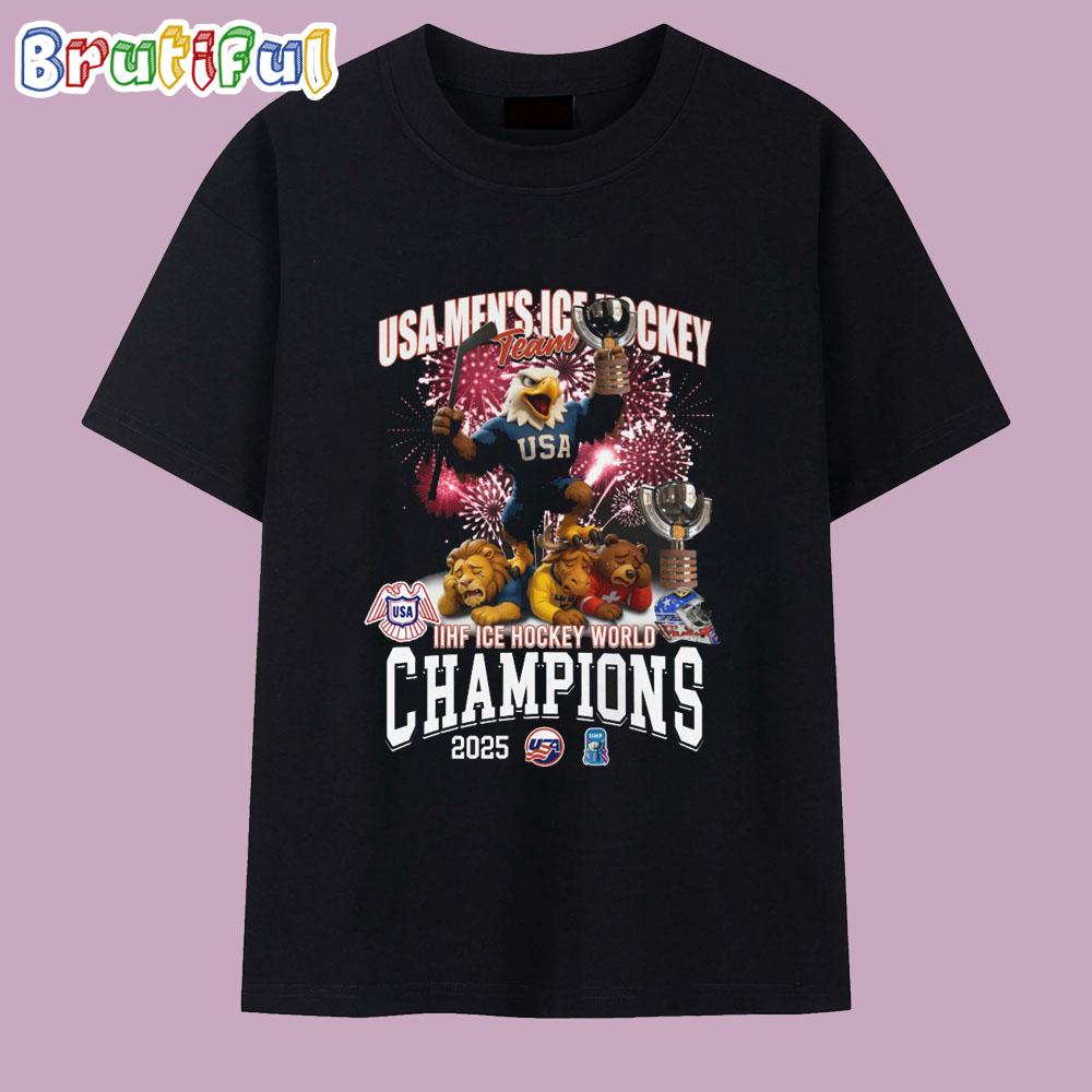 USA Men’s ICE Hockey World Champions 2025 New T Shirt