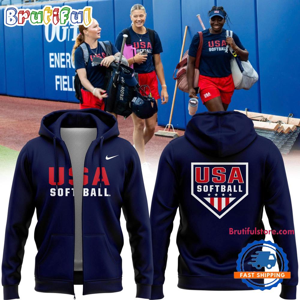 USA Softball Team 2025 Limited Edition Zipper Hoodie