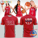 USA Team Women’s US National Unifom Basketball 2026 Red Hoodie T-Shirt