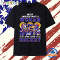 Usa women hockey never underestimate a woman 6 who loves hockey graphic T Shirt