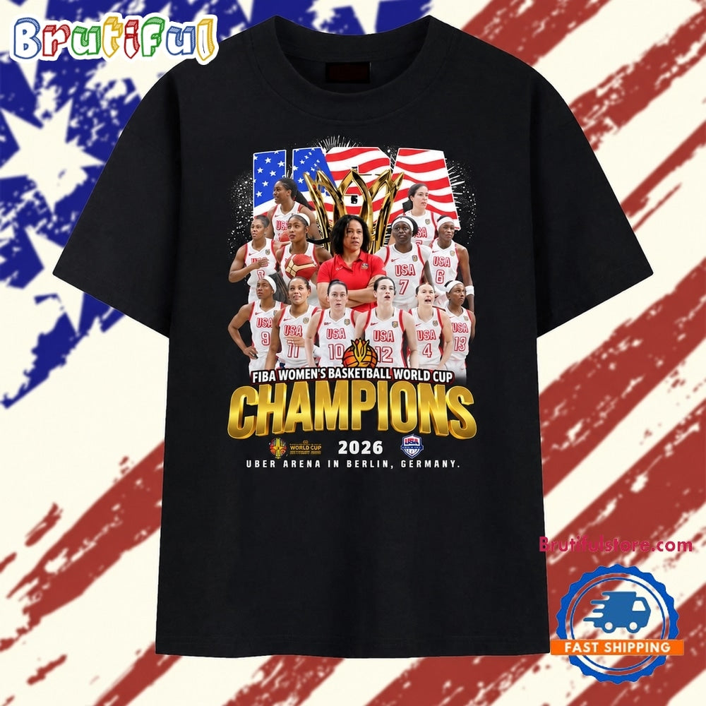 USA Women’s Basketball 2026 FIBA World Cup Champions Berlin T Shirt