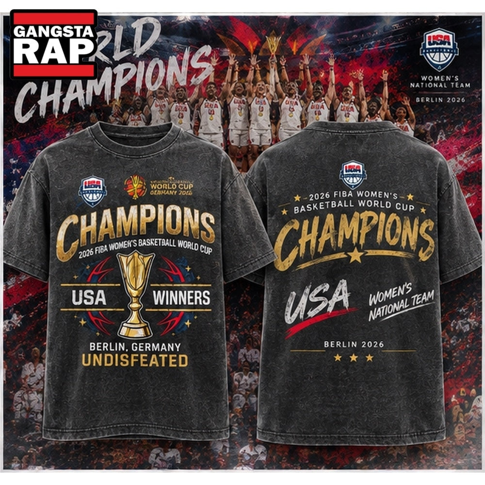 USA Women’s Basketball 2026 FIBA World Cup Champions Special New T Shirt