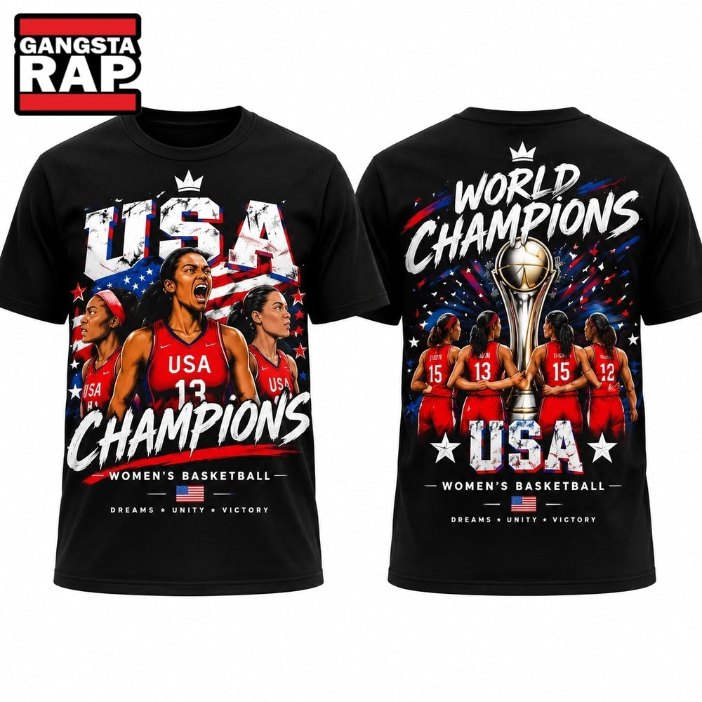 USA Women’s Basketball World Champions 2026 Berlin Final Victory 3D Shirt