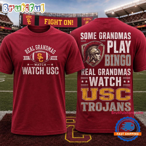 USC Trojans NCAA Real Grandma Team Unisex 3D Shirt