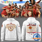 USC Trojans Women’s Basketball 2025 Champions White Hoodie T-Shirt