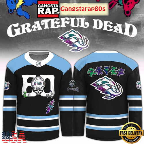 Utah Mammoth x Grateful Dead 60 Years Special Edition Hockey Jersey