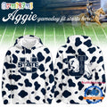 Utah State Aggies Football Cow Print Gameday 2026 Hoodie