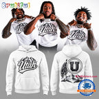Utah Utes Football White Out 2026 White Hoodie T-Shirt