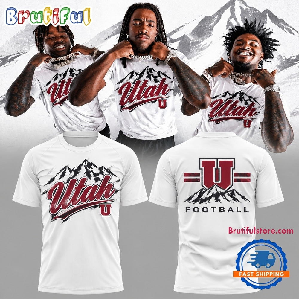 Utah Utes Football White Out 2026 White Hoodie T-Shirt