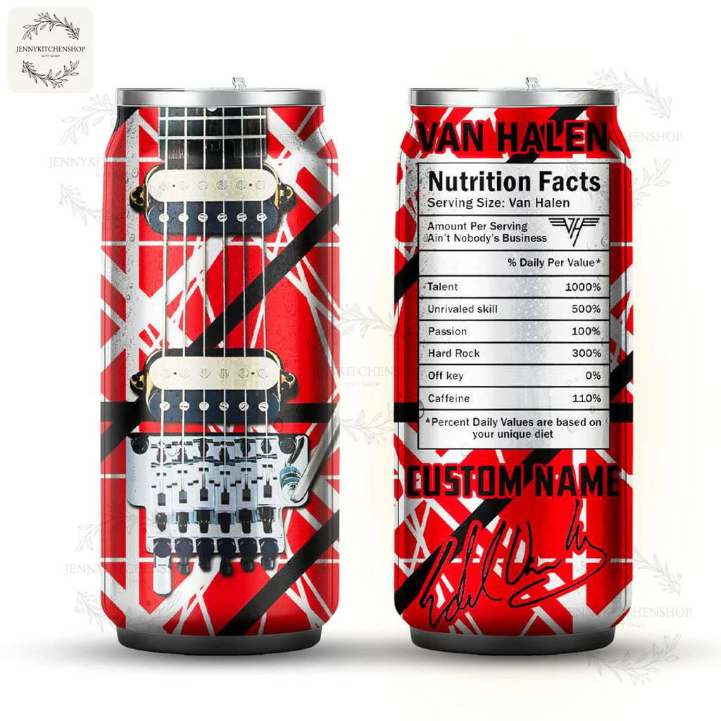 Van Halen Premium Design Custom Can Shaped Tumbler