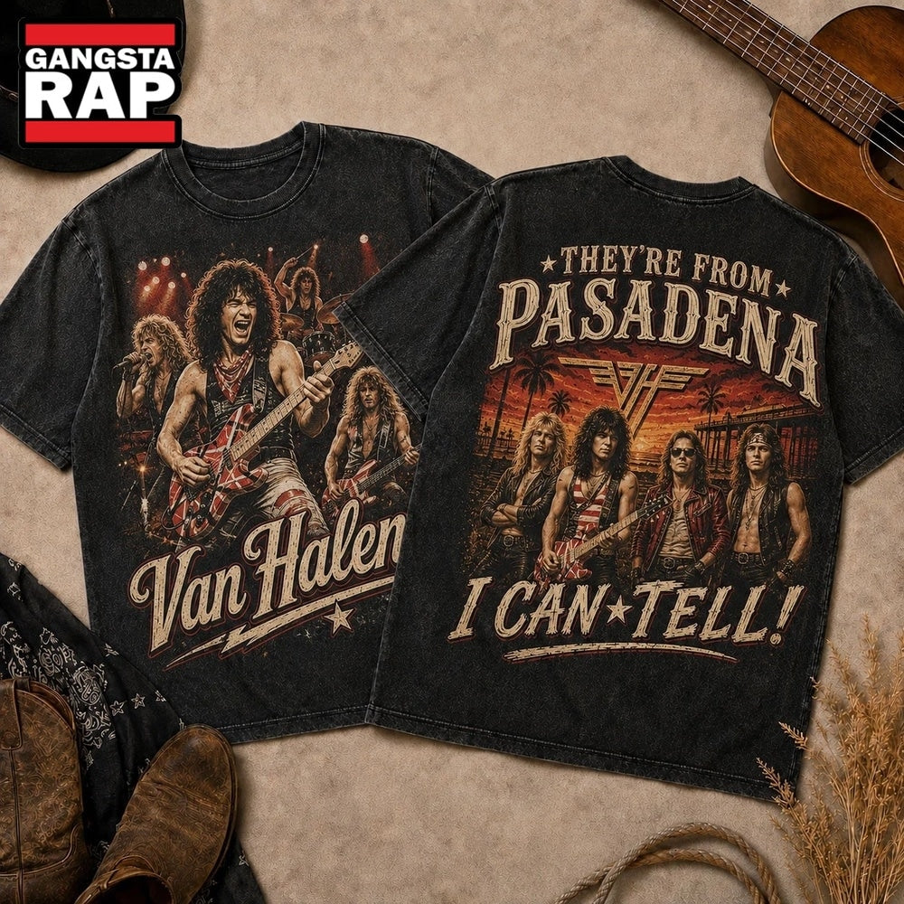 Van Halen Retro Tour Photo Distressed 3D Shirt