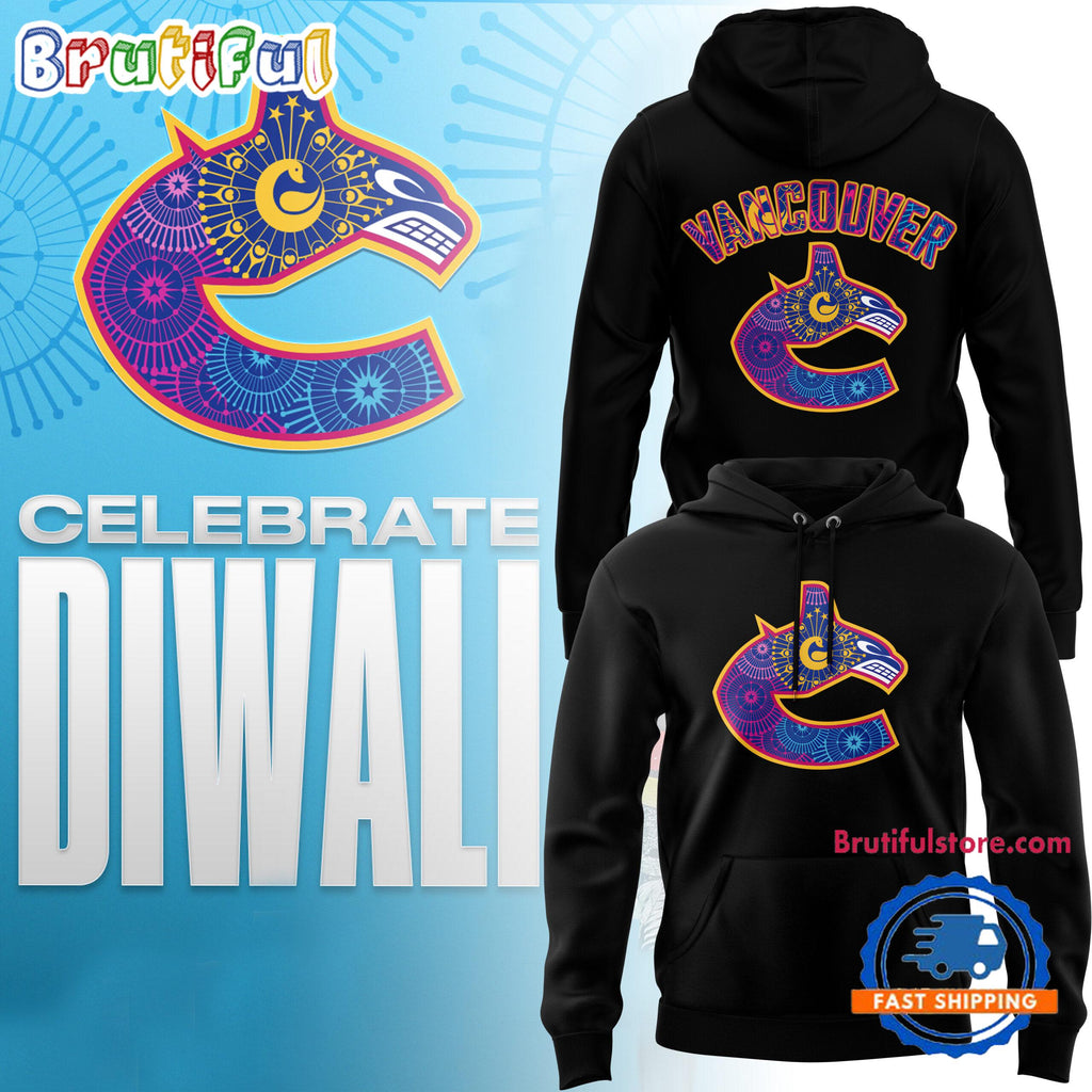Vancouver Canucks Special Diwali Night Hoodie T-Shirt