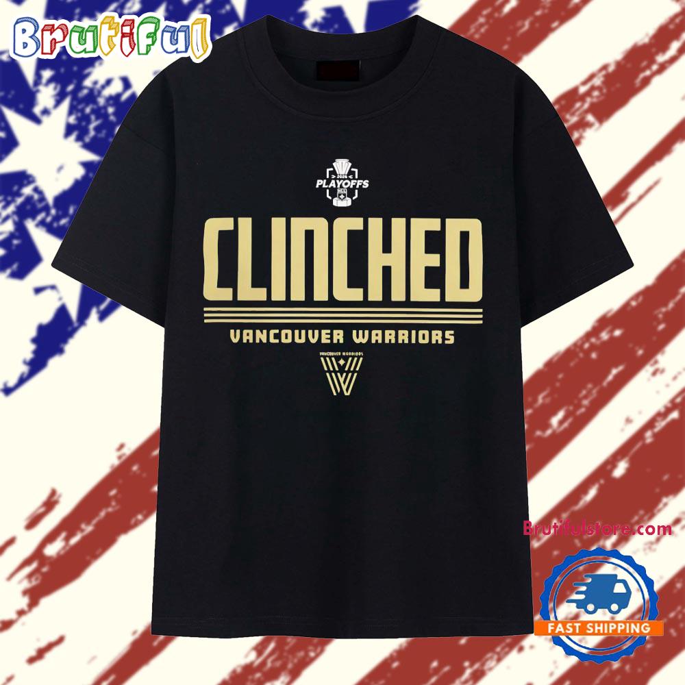 Vancouver Warriors Clenched NLL 2026 Playoffs T Shirt