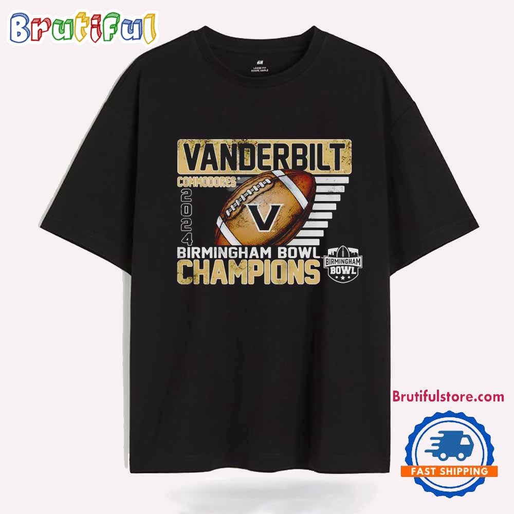 Vanderbilt Commodores 2024 Birmingham Bowl Champions Ball T Shirt