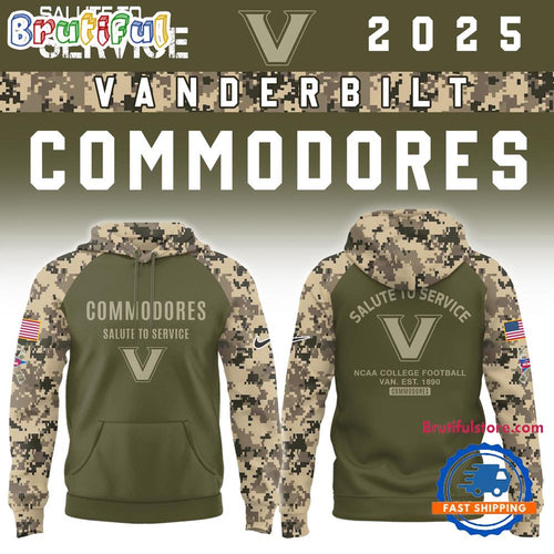 Vanderbilt Commodores 2025 NCAA Salute To Service Limited New Hoodie