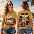 Vanderbilt Commodores NCAA Sunset and Beach Vibes V neck T Shirt