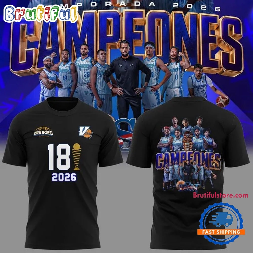 Vaqueros de Bayamon 2026 BSN Champions All Team T Shirt