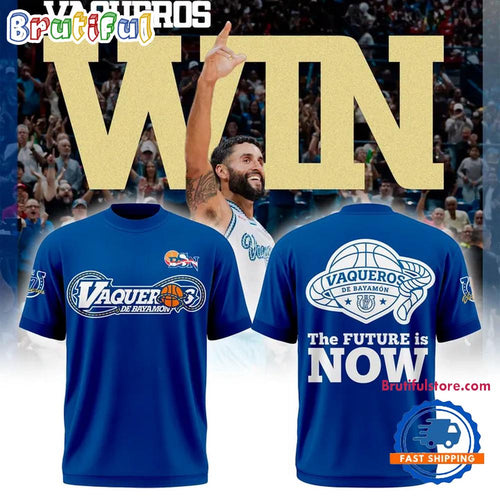 Vaqueros de Bayamon BSN 2026 The FUTURE is NOW Blue T Shirt