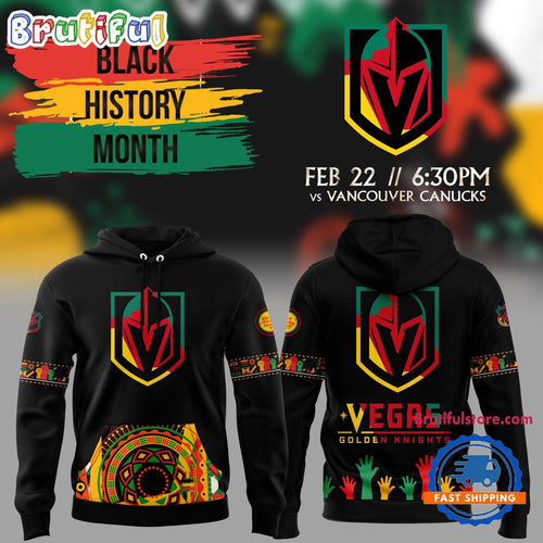Vegas Golden Knights 2025 NHL Black History Month Night Hoodie Shirt
