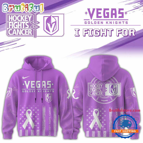 Vegas Golden Knights 2025 NHL Hockey Fights Cancer Limited Edition Hoodie Shirt