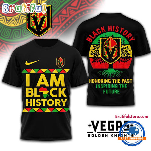 Vegas Golden Knights 2026 NHL Black History Limited Edition 3D Shirt Hoodie T-Shirt