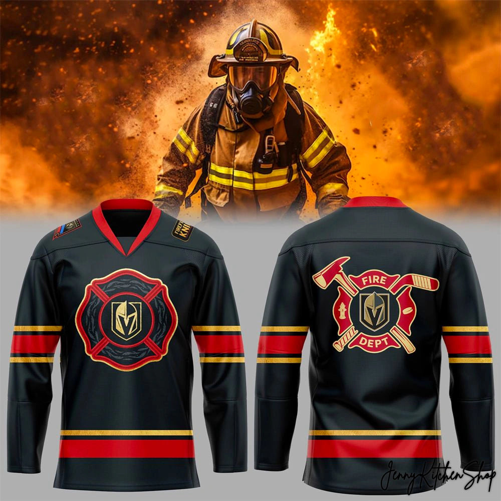 Vegas Golden Knights Firefighter Appreciation Hockey Jersey