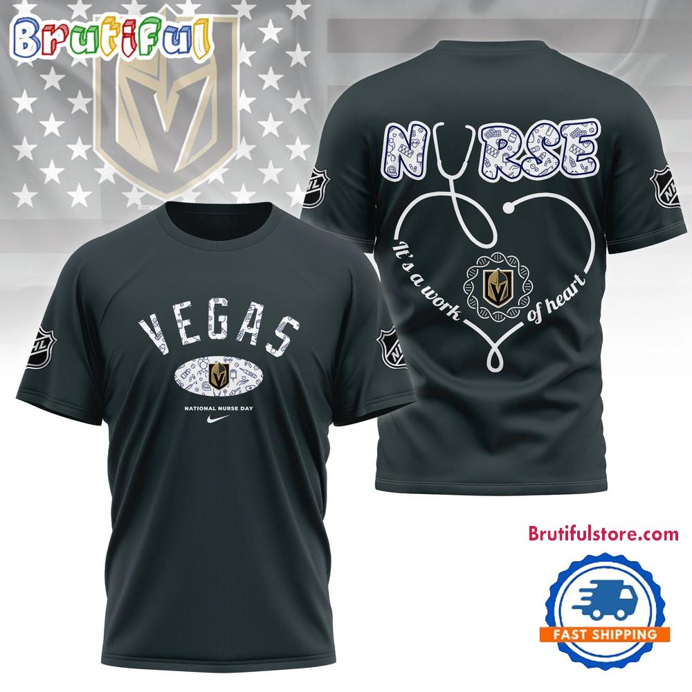 Vegas Golden Knights NHL Nurse Appreciation Month 3D T Shirt