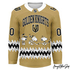 Vegas Golden Knights x Snoopy Personalized Hockey Jersey