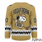 Vegas Golden Knights x Snoopy Personalized Hockey Jersey