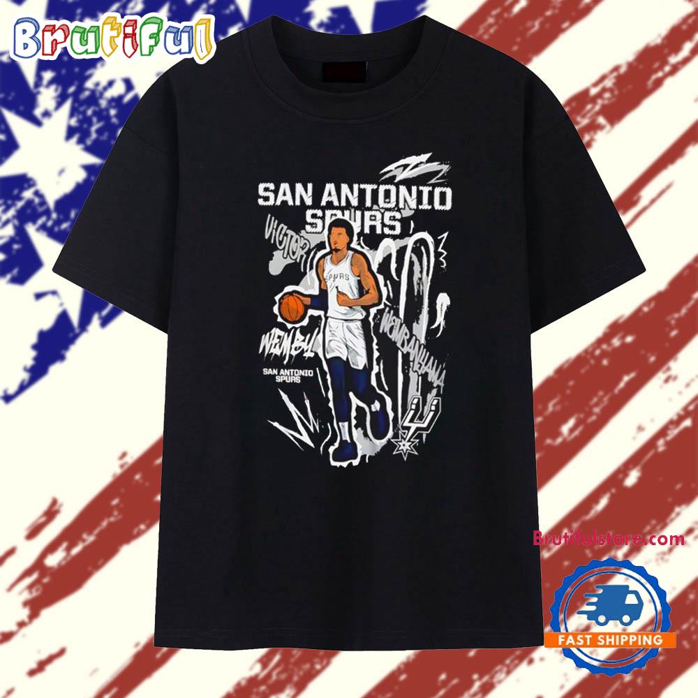 Victor Wembanyama San Antonio Spurs Chalked Up Player graphic T Shirt