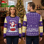 Vikings Dancing Santa On Chimney Ugly Christmas Sweater