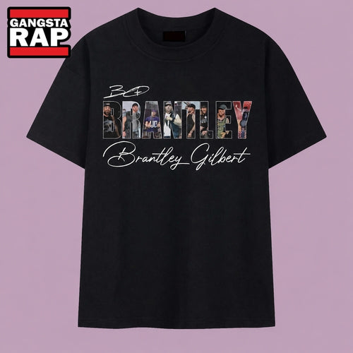 Vintage Brantley Gilbert Country Music Signatures T Shirt, Music 2D Shirt