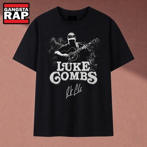 Vintage Luke Combs Country Music Signature Graphic T Shirt, Music 2D Shirt
