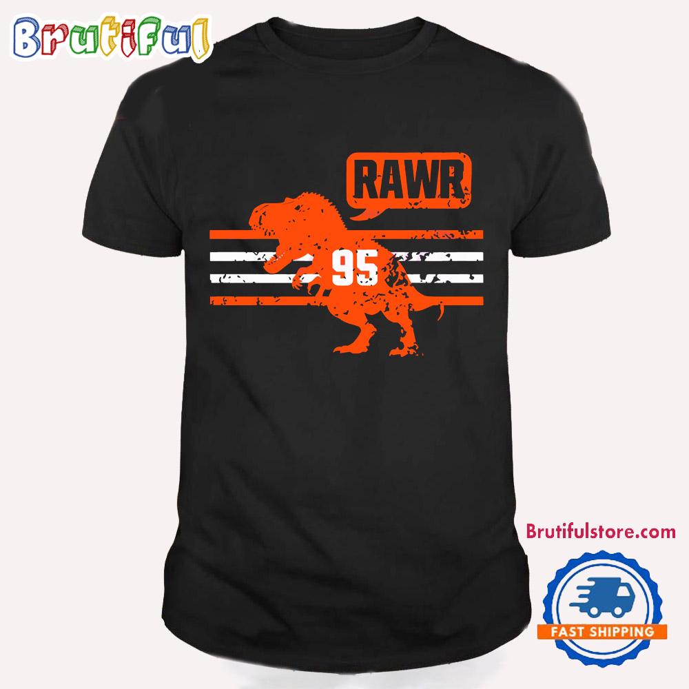 Vintage Myles Garrett Cleveland Browns 95 Rawr T Shirt