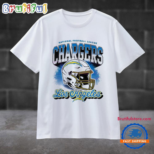 Vintage Nfl Los Angeles Chargers Football Logo Helmet T Shirt