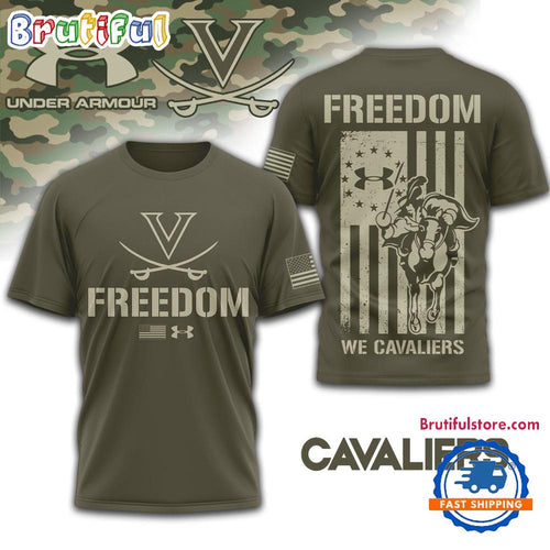 Virginia Cavaliers NCAA Freedom Under Armour Limited Edition 3D Shirt
