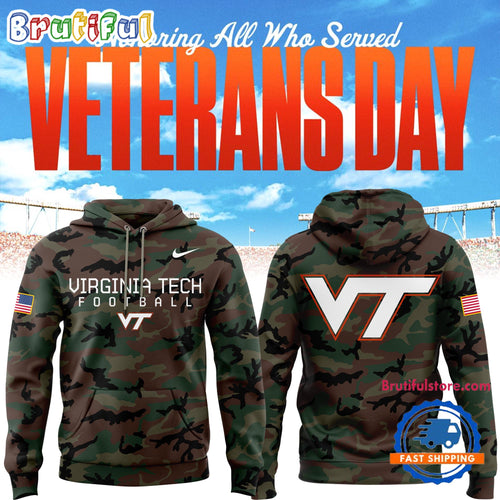 Virginia Tech Hokies Football Special Edition 2024 Military Appreciation Hoodie