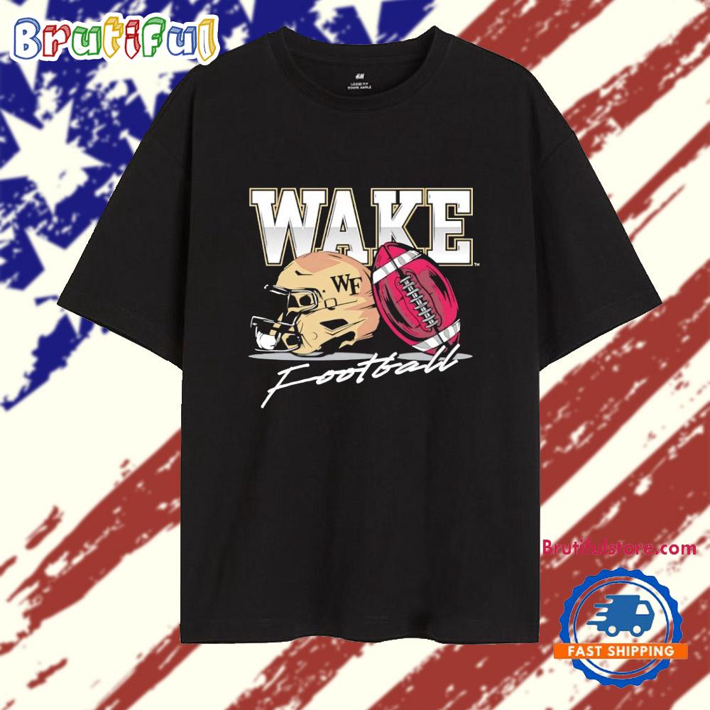 Wake Forest Demon Deacons Football Helmet T Shirt