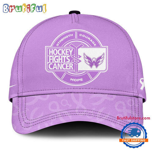 Washington Capitals 2025 NHL Hockey Fights Cancer Limited Edition Cap