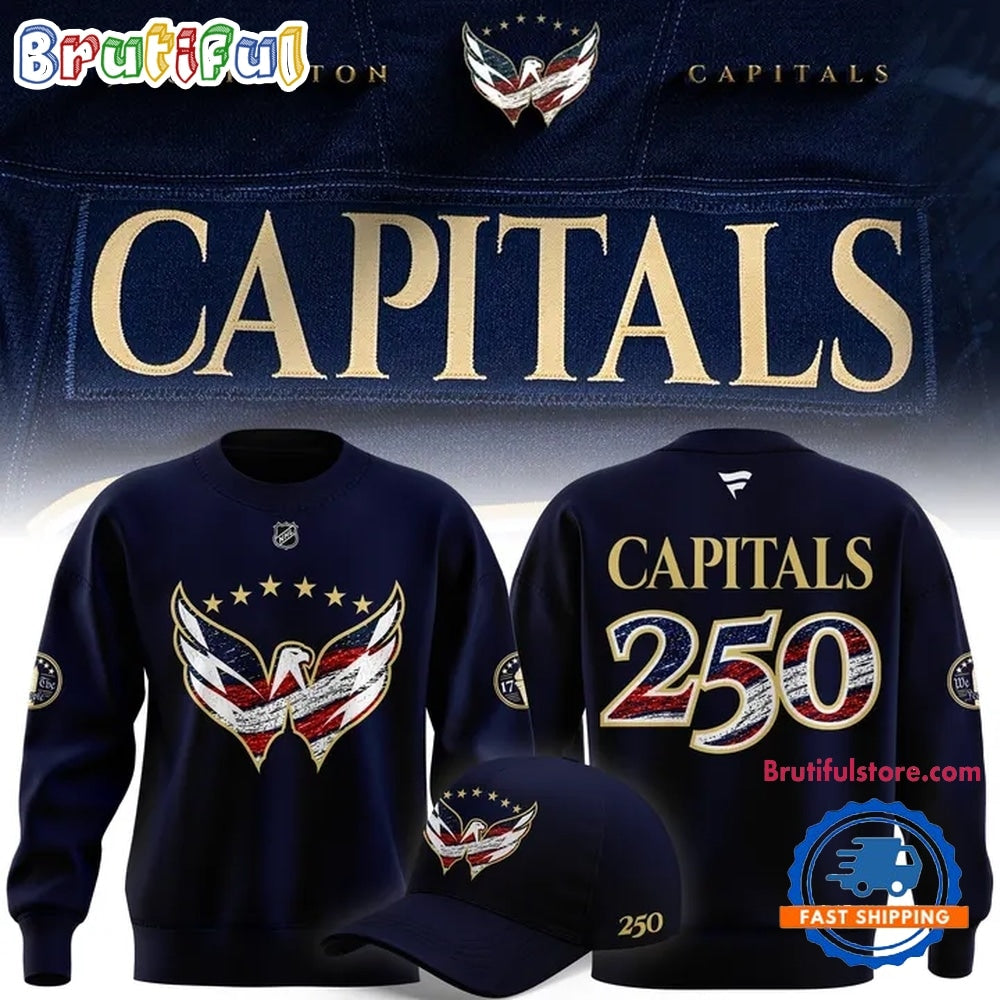 Washington Capitals Celebrating the 250th Anniversary of America Hoodie T-Shirt